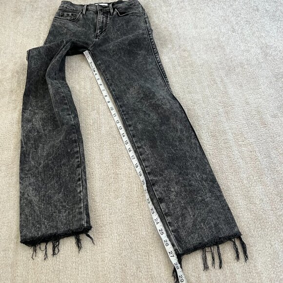 Frame Le Sylvie Slender Straight High Rise Crop Jeans 25 Rockstar - Picture 5 of 10